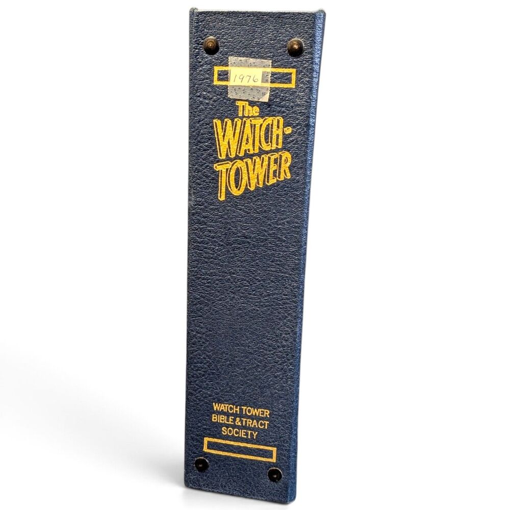 Vintage Watchtower Magazines Bound In Blue Hard Case 1976 Complete set